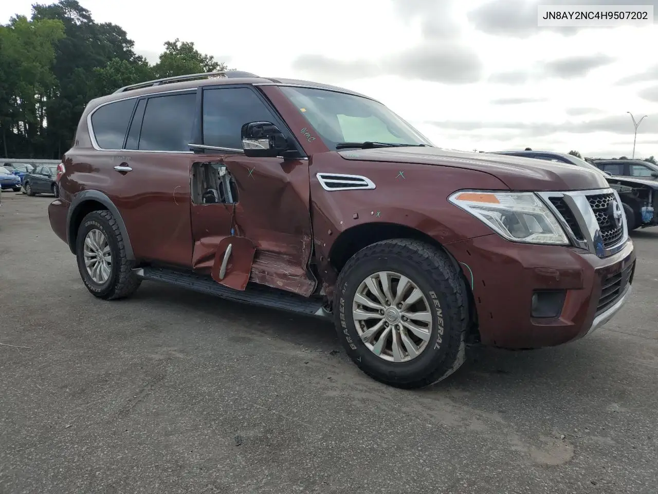2017 Nissan Armada Sv VIN: JN8AY2NC4H9507202 Lot: 63251935