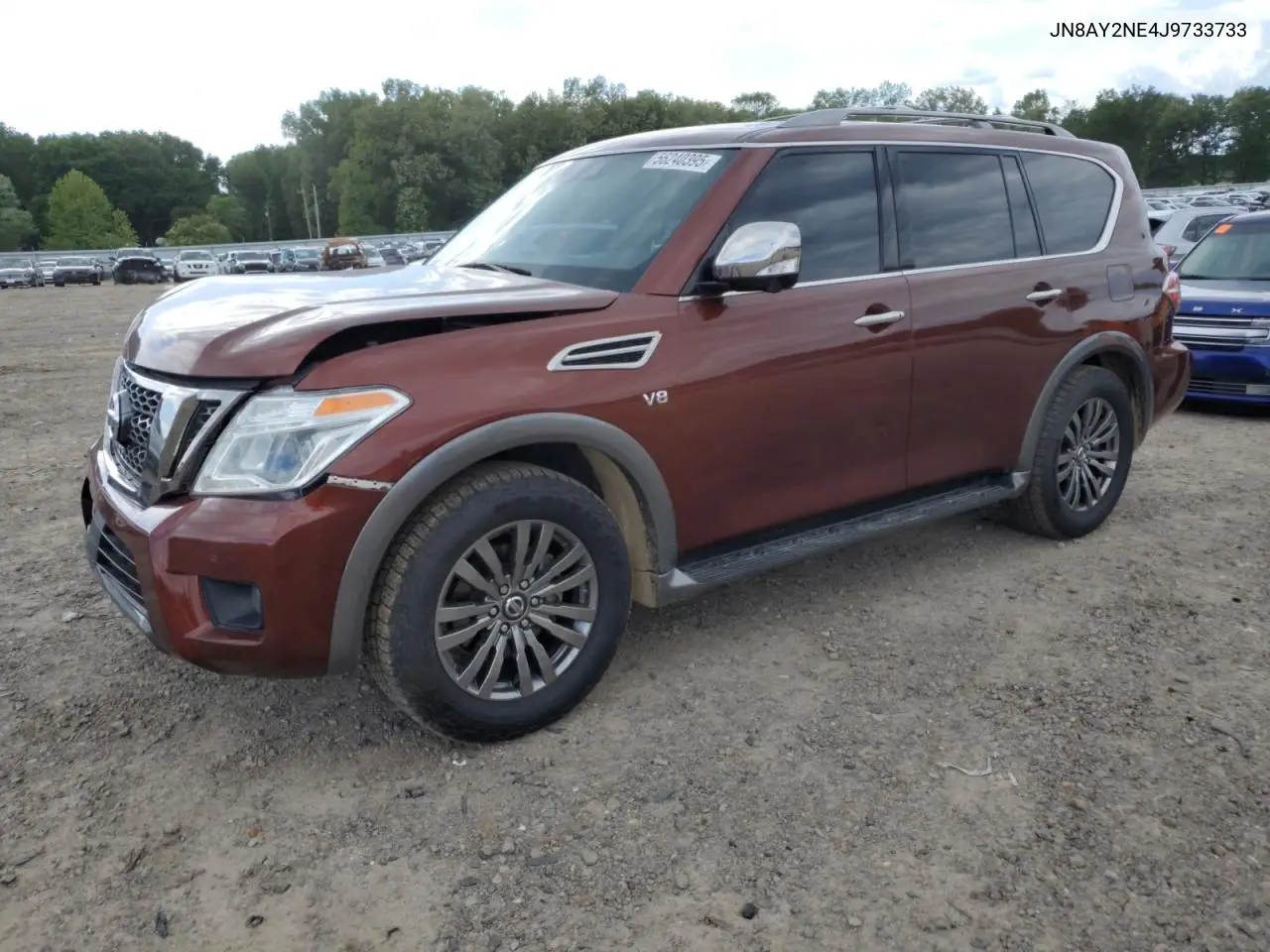 2018 Nissan Armada Platinum VIN: JN8AY2NE4J9733733 Lot: 56240395