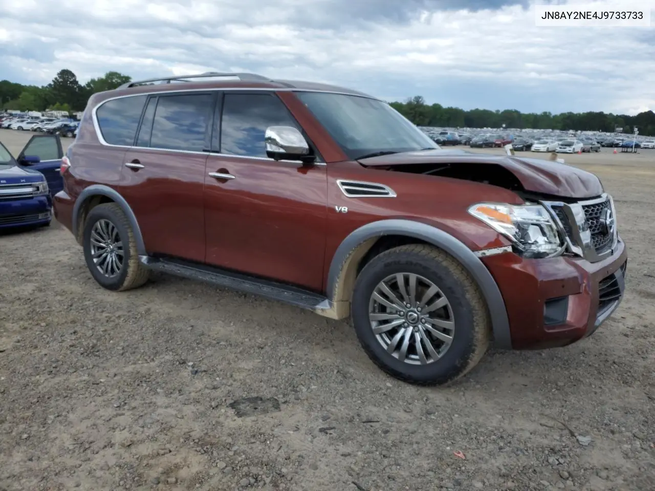 2018 Nissan Armada Platinum VIN: JN8AY2NE4J9733733 Lot: 56240395