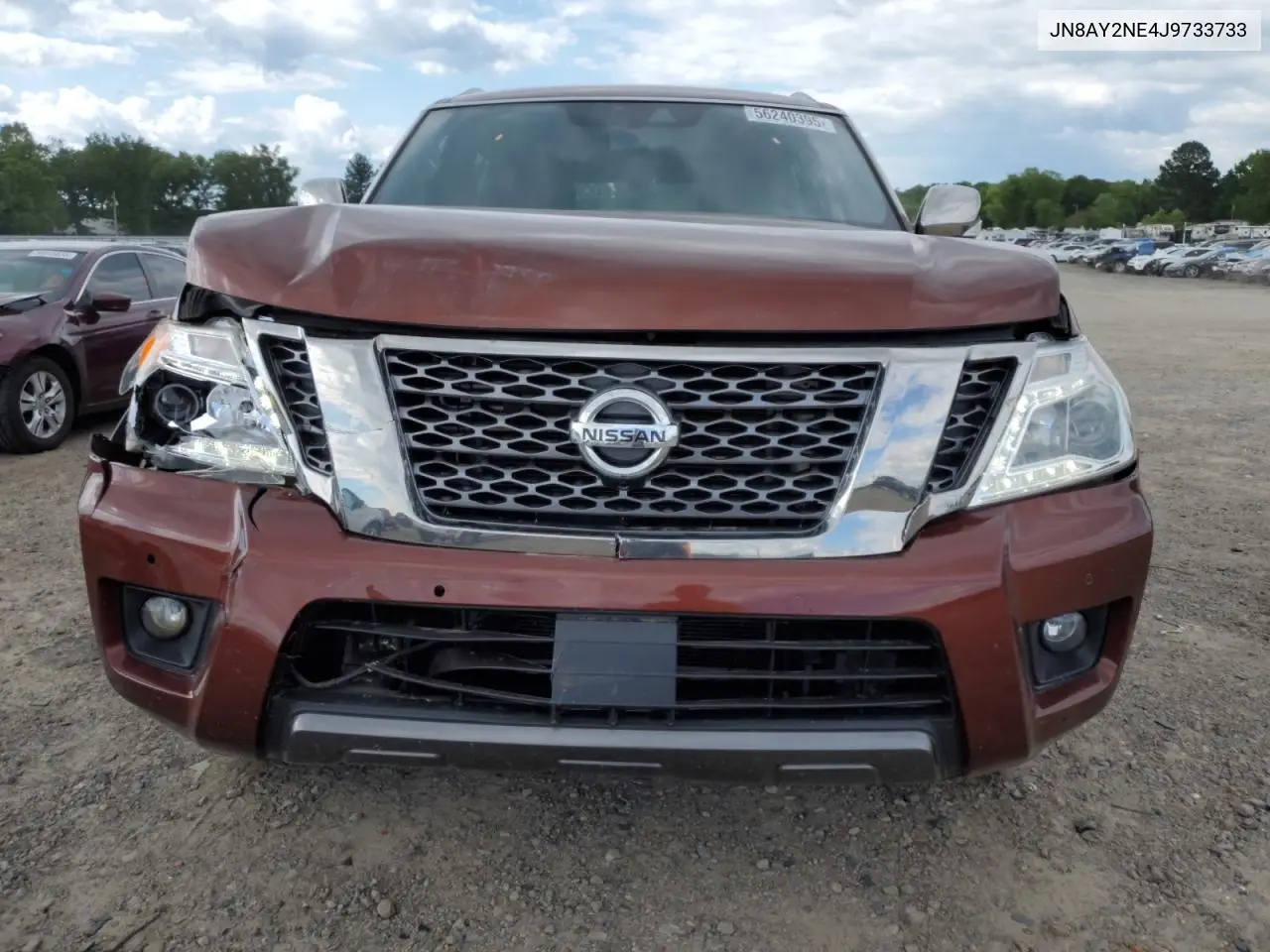 2018 Nissan Armada Platinum VIN: JN8AY2NE4J9733733 Lot: 56240395