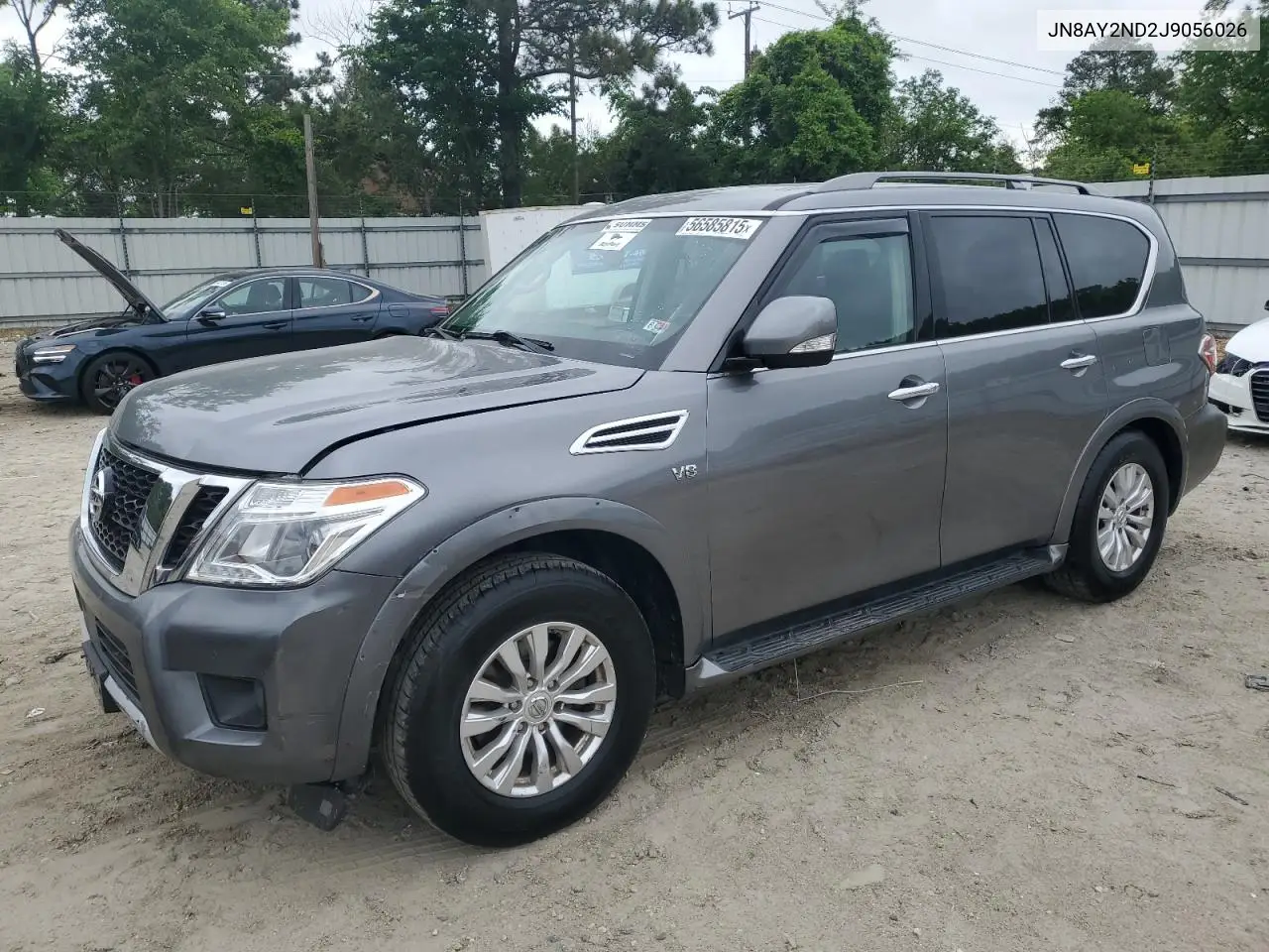2018 Nissan Armada Sv VIN: JN8AY2ND2J9056026 Lot: 56585815