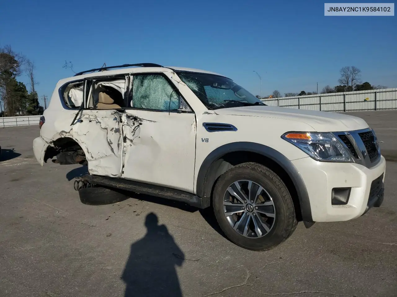 2019 Nissan Armada Sv VIN: JN8AY2NC1K9584102 Lot: 46619425