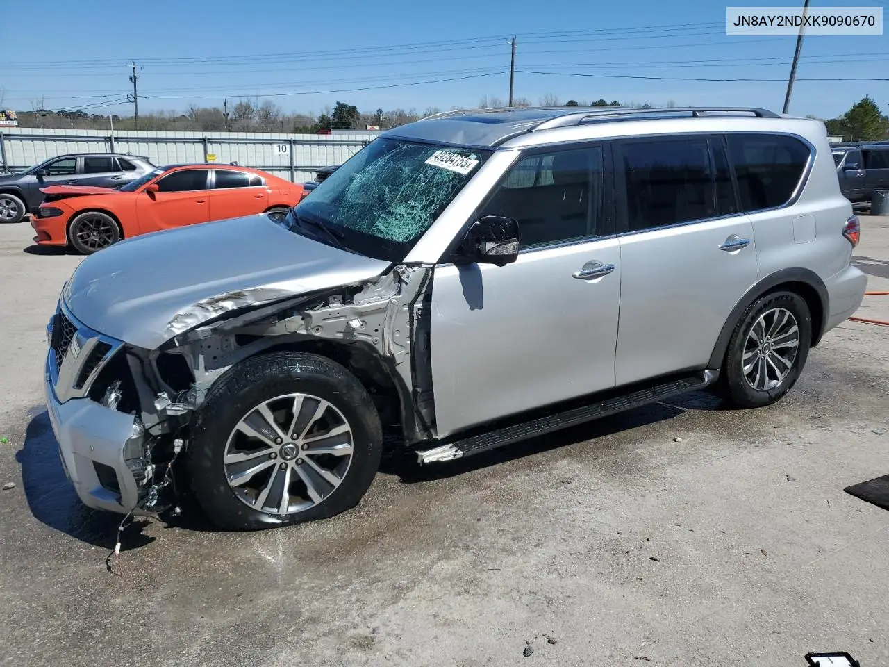 2019 Nissan Armada Sv VIN: JN8AY2NDXK9090670 Lot: 49284755