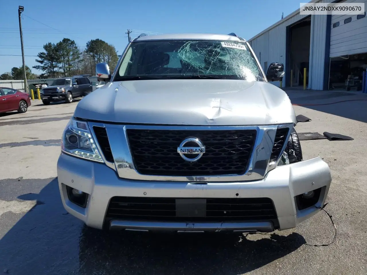 2019 Nissan Armada Sv VIN: JN8AY2NDXK9090670 Lot: 49284755