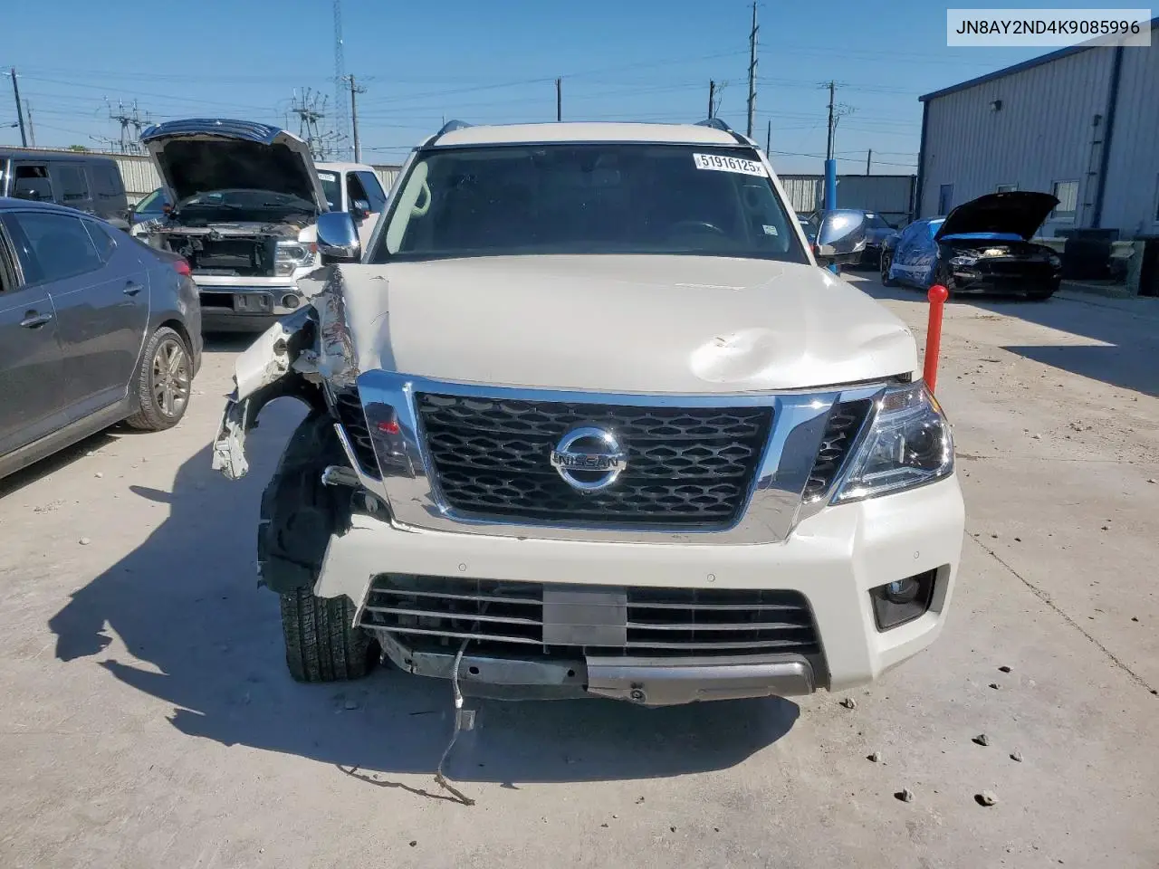 2019 Nissan Armada Sv VIN: JN8AY2ND4K9085996 Lot: 51916125