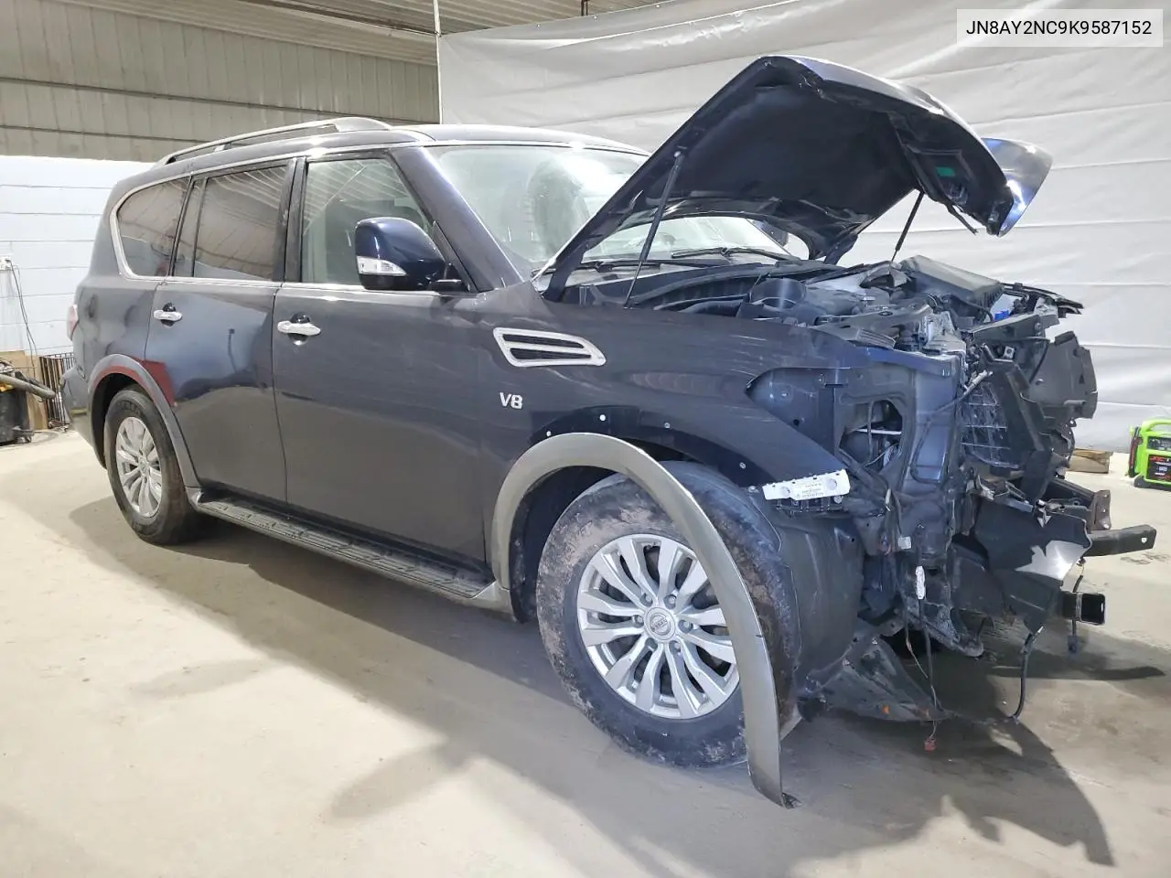 2019 Nissan Armada Sv VIN: JN8AY2NC9K9587152 Lot: 55044505