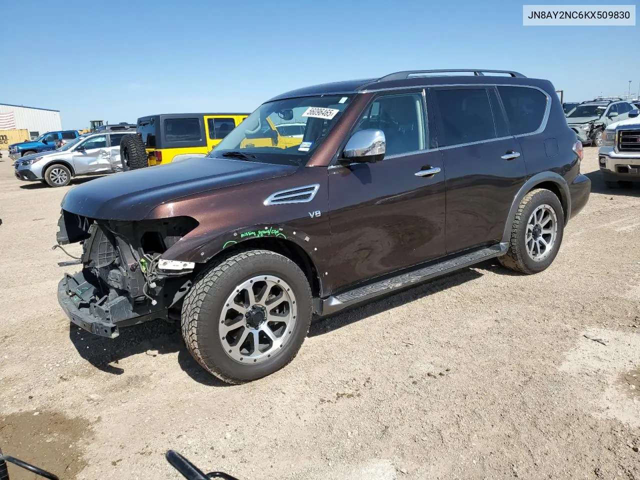 2019 Nissan Armada Sv VIN: JN8AY2NC6KX509830 Lot: 56096465