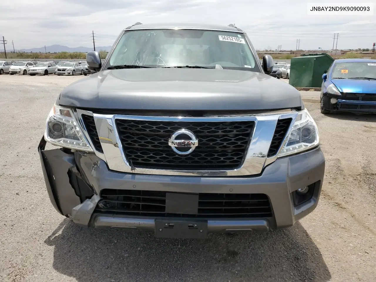 2019 Nissan Armada Sv VIN: JN8AY2ND9K9090093 Lot: 56252105
