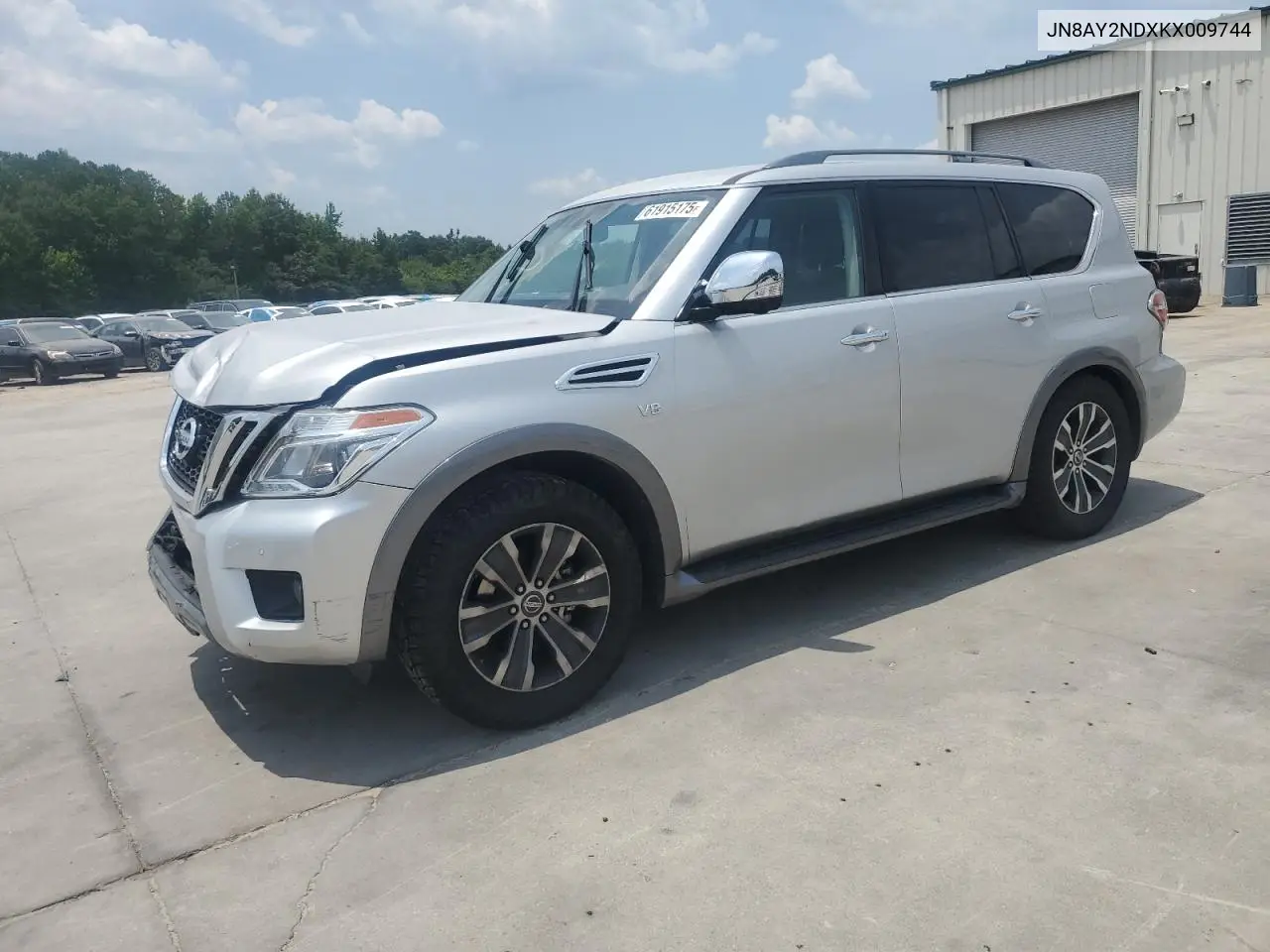 2019 Nissan Armada Sv VIN: JN8AY2NDXKX009744 Lot: 61915175