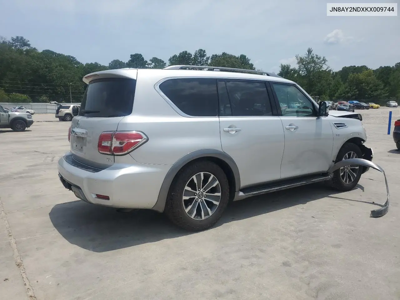 2019 Nissan Armada Sv VIN: JN8AY2NDXKX009744 Lot: 61915175