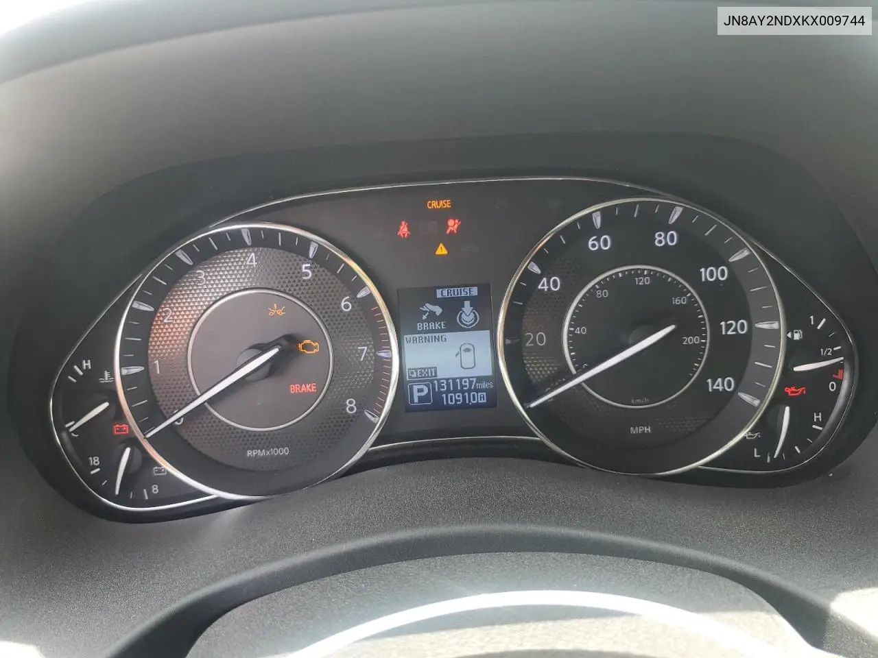 2019 Nissan Armada Sv VIN: JN8AY2NDXKX009744 Lot: 61915175