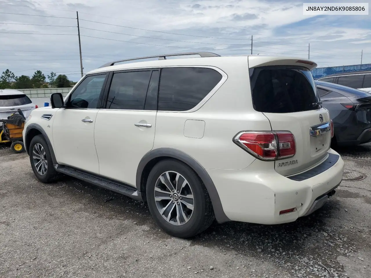 2019 Nissan Armada Sv VIN: JN8AY2ND6K9085806 Lot: 62346245