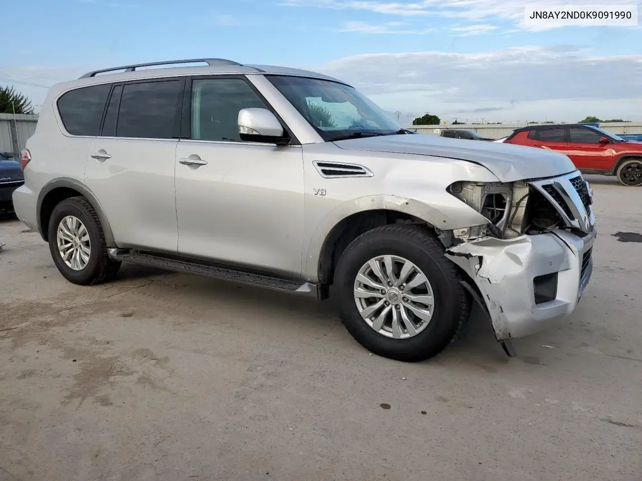 2019 Nissan Armada Sv VIN: JN8AY2ND0K9091990 Lot: 62402575