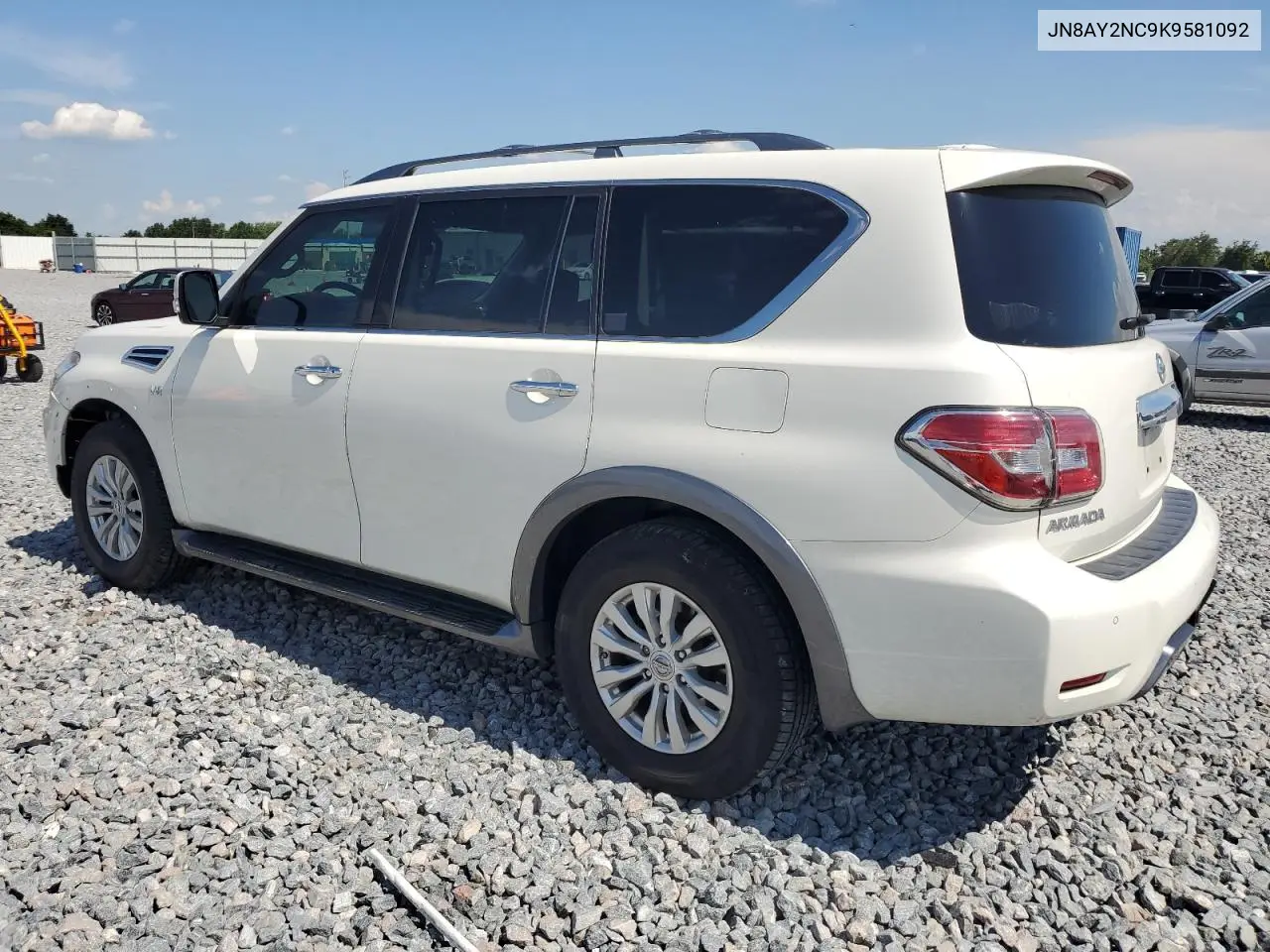 2019 Nissan Armada Sv VIN: JN8AY2NC9K9581092 Lot: 62534555