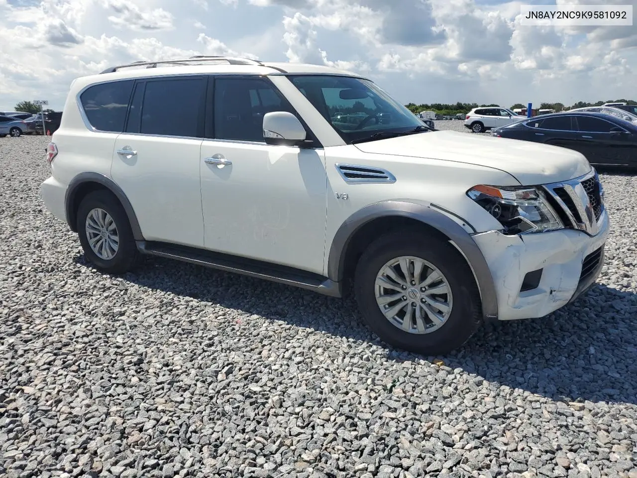 2019 Nissan Armada Sv VIN: JN8AY2NC9K9581092 Lot: 62534555
