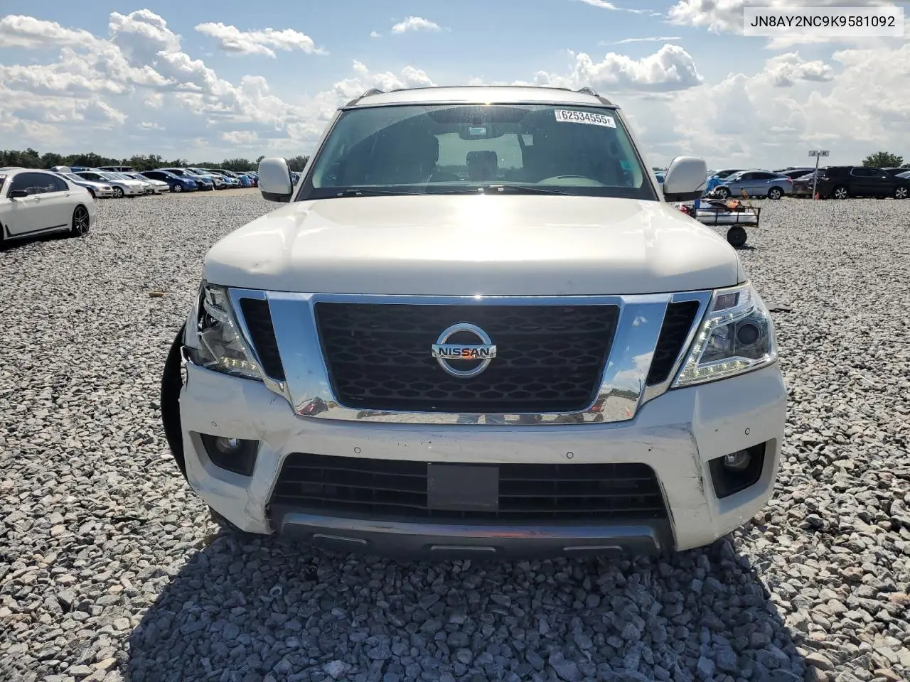 2019 Nissan Armada Sv VIN: JN8AY2NC9K9581092 Lot: 62534555