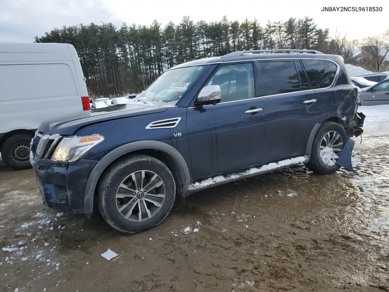 2020 Nissan Armada Sv VIN: JN8AY2NC5L9618530 Lot: 44985365