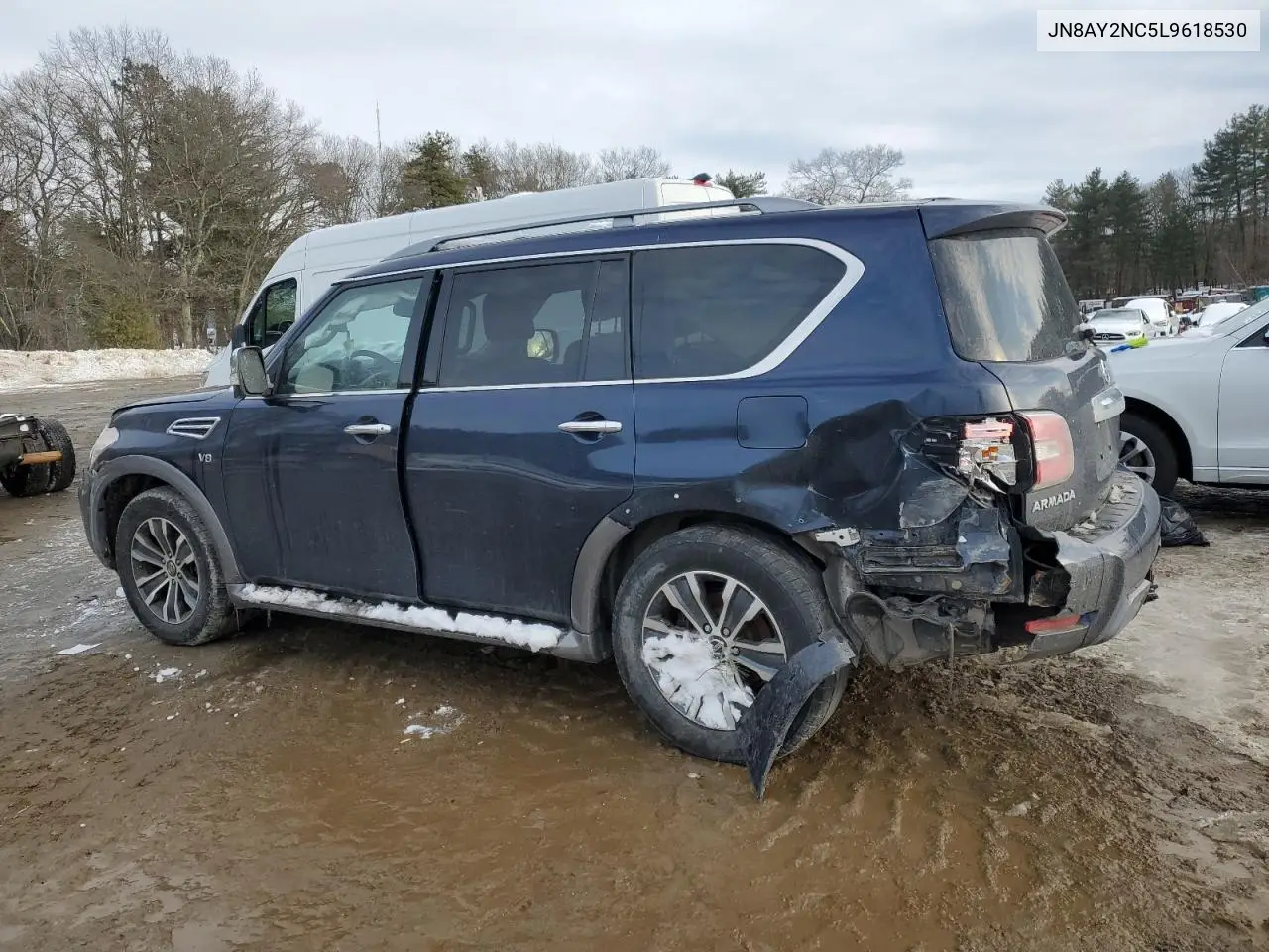 2020 Nissan Armada Sv VIN: JN8AY2NC5L9618530 Lot: 44985365