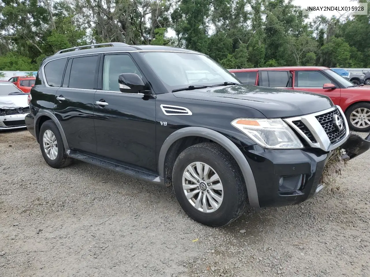 2020 Nissan Armada Sv VIN: JN8AY2ND4LX015928 Lot: 56852545