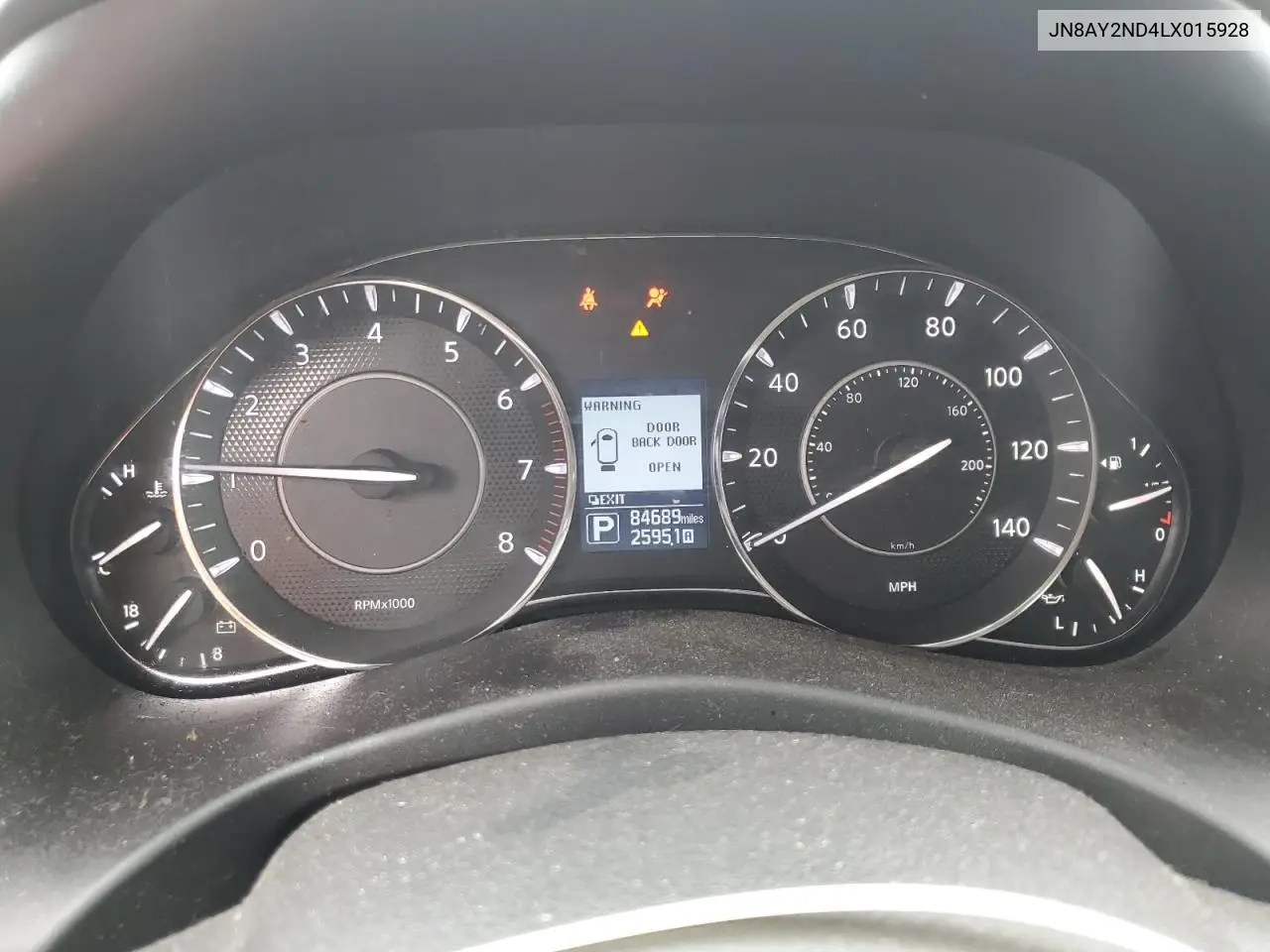 2020 Nissan Armada Sv VIN: JN8AY2ND4LX015928 Lot: 56852545