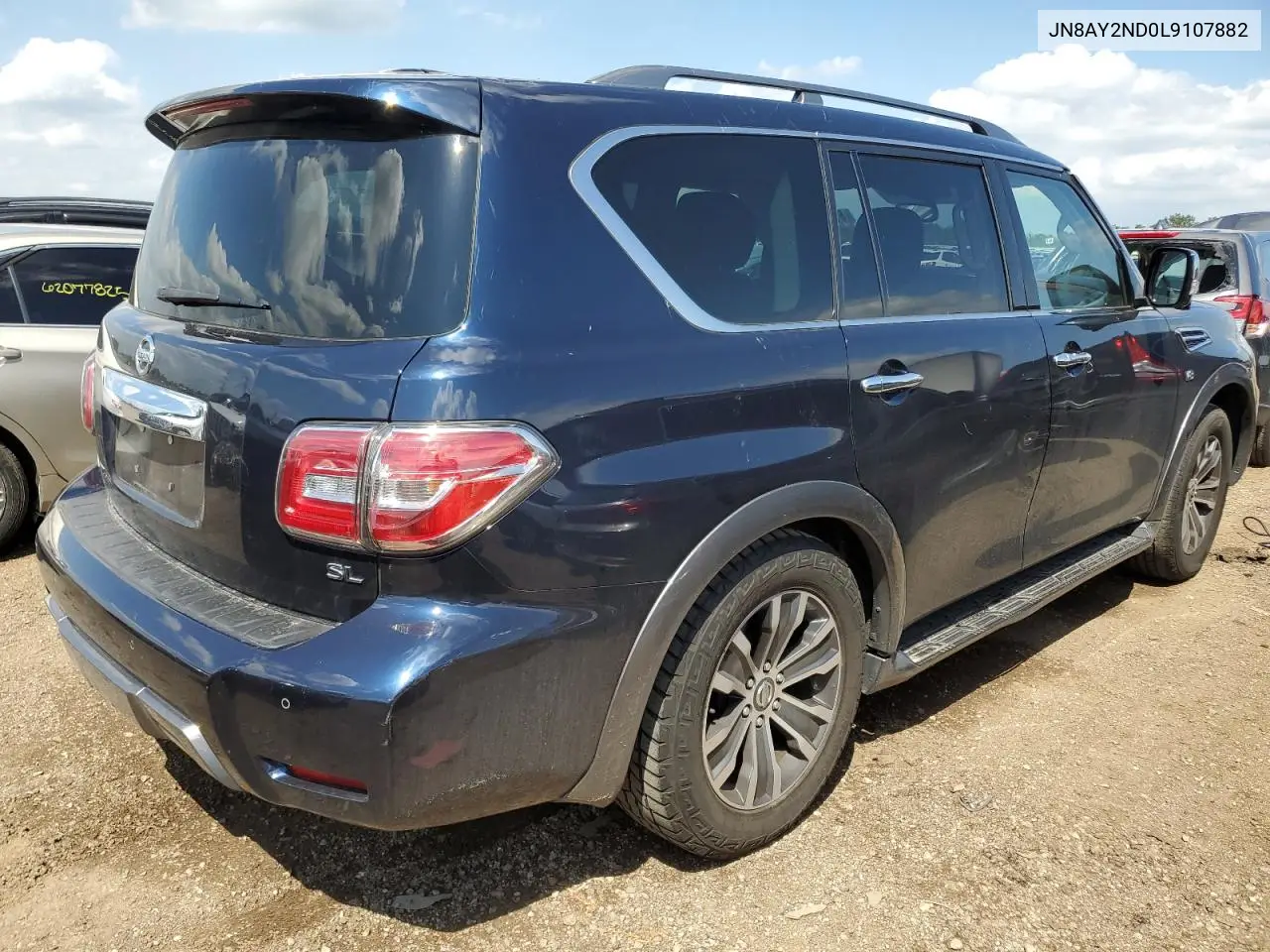 2020 Nissan Armada Sv VIN: JN8AY2ND0L9107882 Lot: 61201955