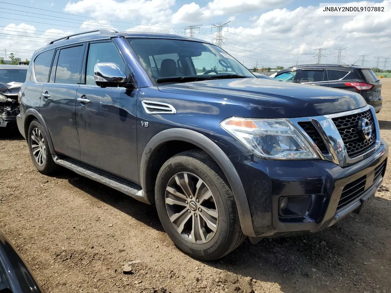 2020 Nissan Armada Sv VIN: JN8AY2ND0L9107882 Lot: 61201955