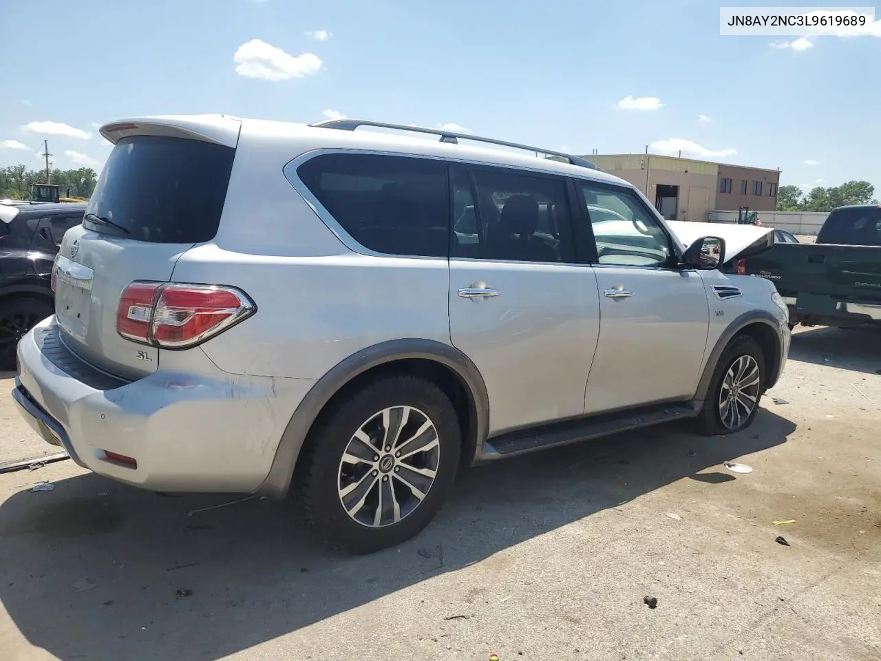 2020 Nissan Armada Sv VIN: JN8AY2NC3L9619689 Lot: 61679815