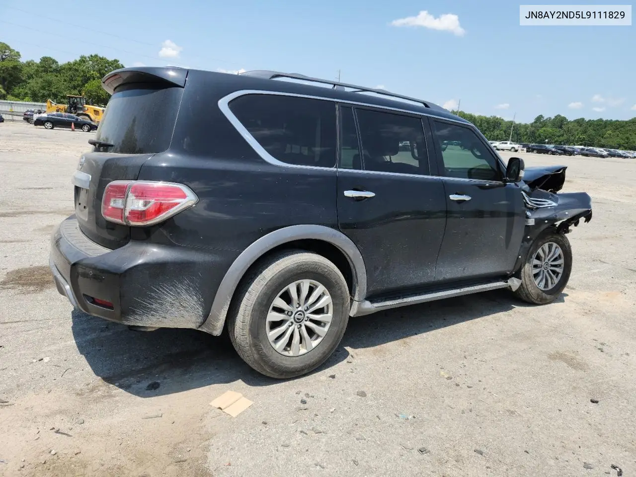 2020 Nissan Armada Sv VIN: JN8AY2ND5L9111829 Lot: 62278575