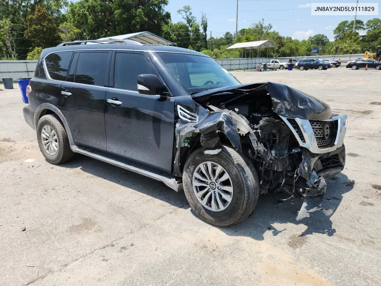2020 Nissan Armada Sv VIN: JN8AY2ND5L9111829 Lot: 62278575