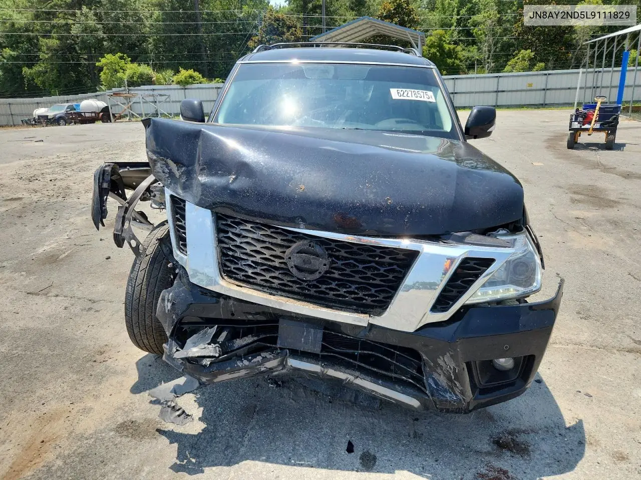 2020 Nissan Armada Sv VIN: JN8AY2ND5L9111829 Lot: 62278575