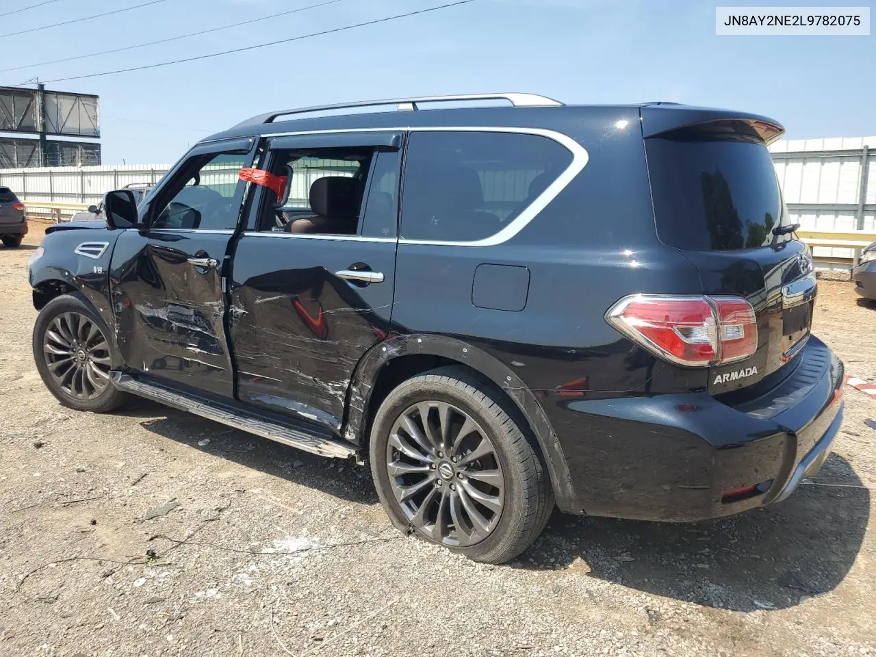 2020 Nissan Armada Platinum VIN: JN8AY2NE2L9782075 Lot: 62414205