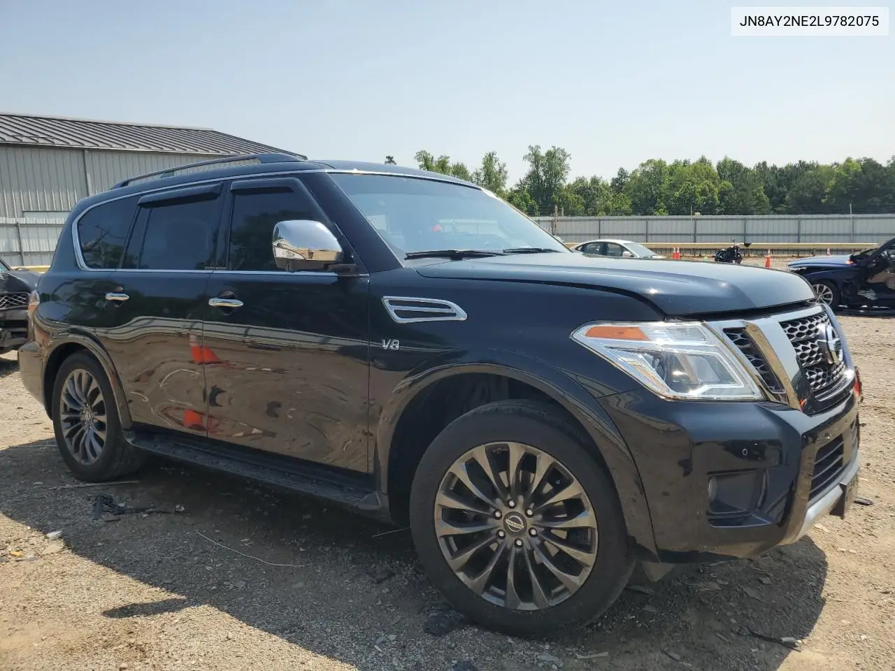 2020 Nissan Armada Platinum VIN: JN8AY2NE2L9782075 Lot: 62414205