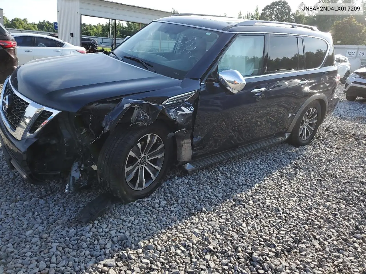2020 Nissan Armada Sv VIN: JN8AY2ND4LX017209 Lot: 62538675