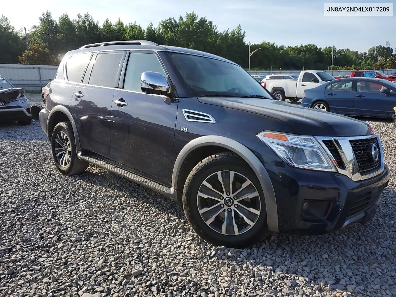 2020 Nissan Armada Sv VIN: JN8AY2ND4LX017209 Lot: 62538675