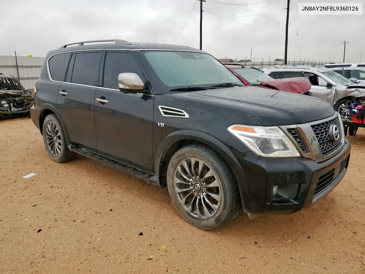 2020 Nissan Armada Platinum VIN: JN8AY2NF8L9360126 Lot: 62740905