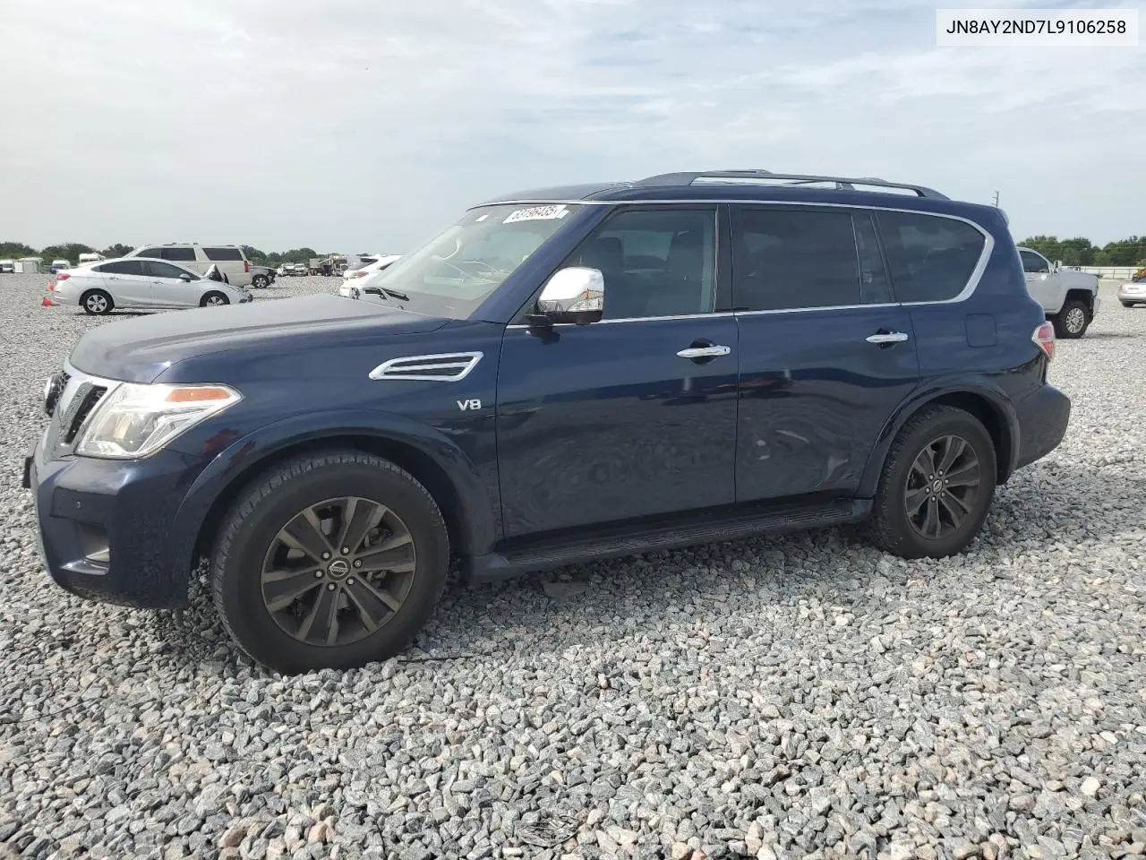 2020 Nissan Armada Sv VIN: JN8AY2ND7L9106258 Lot: 63196435
