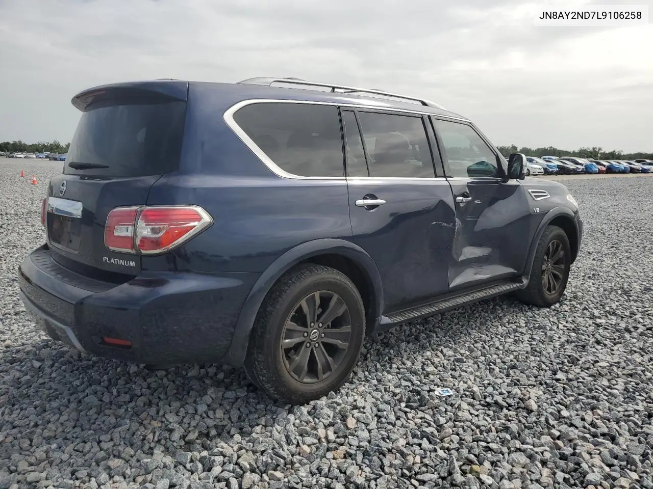 2020 Nissan Armada Sv VIN: JN8AY2ND7L9106258 Lot: 63196435