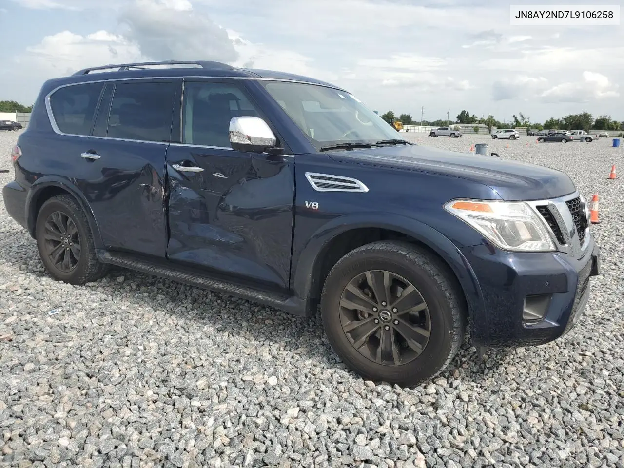 2020 Nissan Armada Sv VIN: JN8AY2ND7L9106258 Lot: 63196435