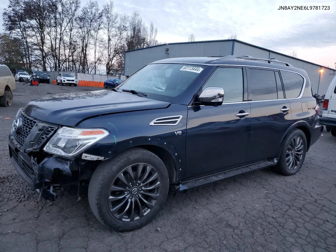 2020 Nissan Armada Platinum VIN: JN8AY2NE6L9781723 Lot: 83113444