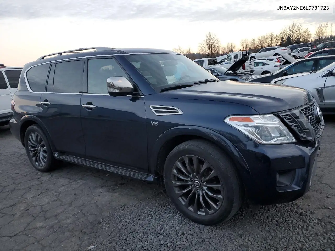 2020 Nissan Armada Platinum VIN: JN8AY2NE6L9781723 Lot: 83113444