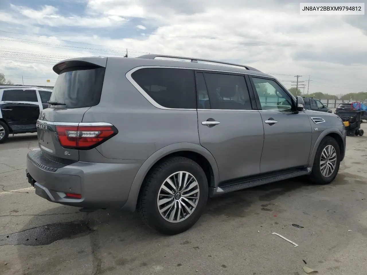 2021 Nissan Armada Sl VIN: JN8AY2BBXM9794812 Lot: 56419135