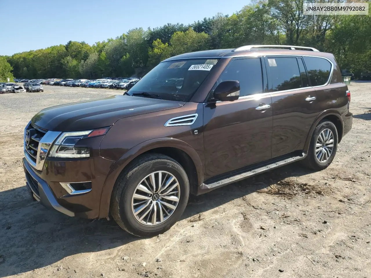 2021 Nissan Armada Sl VIN: JN8AY2BB0M9792082 Lot: 56521405
