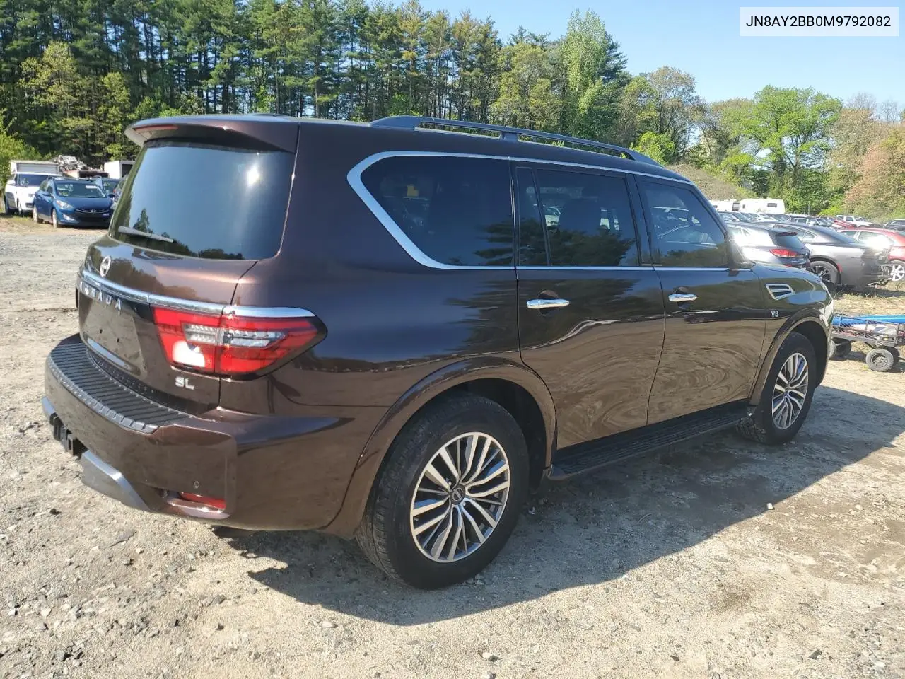 2021 Nissan Armada Sl VIN: JN8AY2BB0M9792082 Lot: 56521405