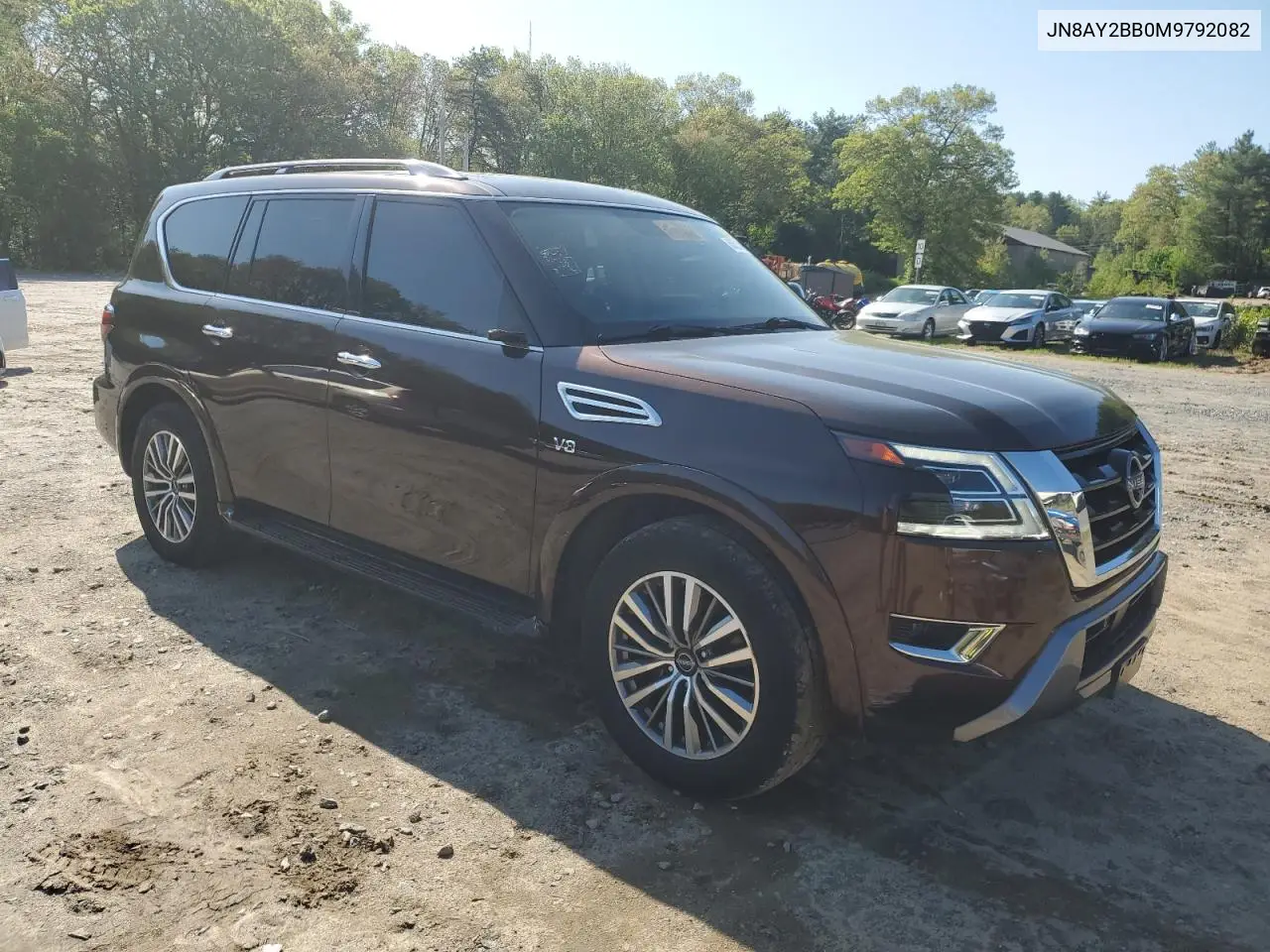 2021 Nissan Armada Sl VIN: JN8AY2BB0M9792082 Lot: 56521405