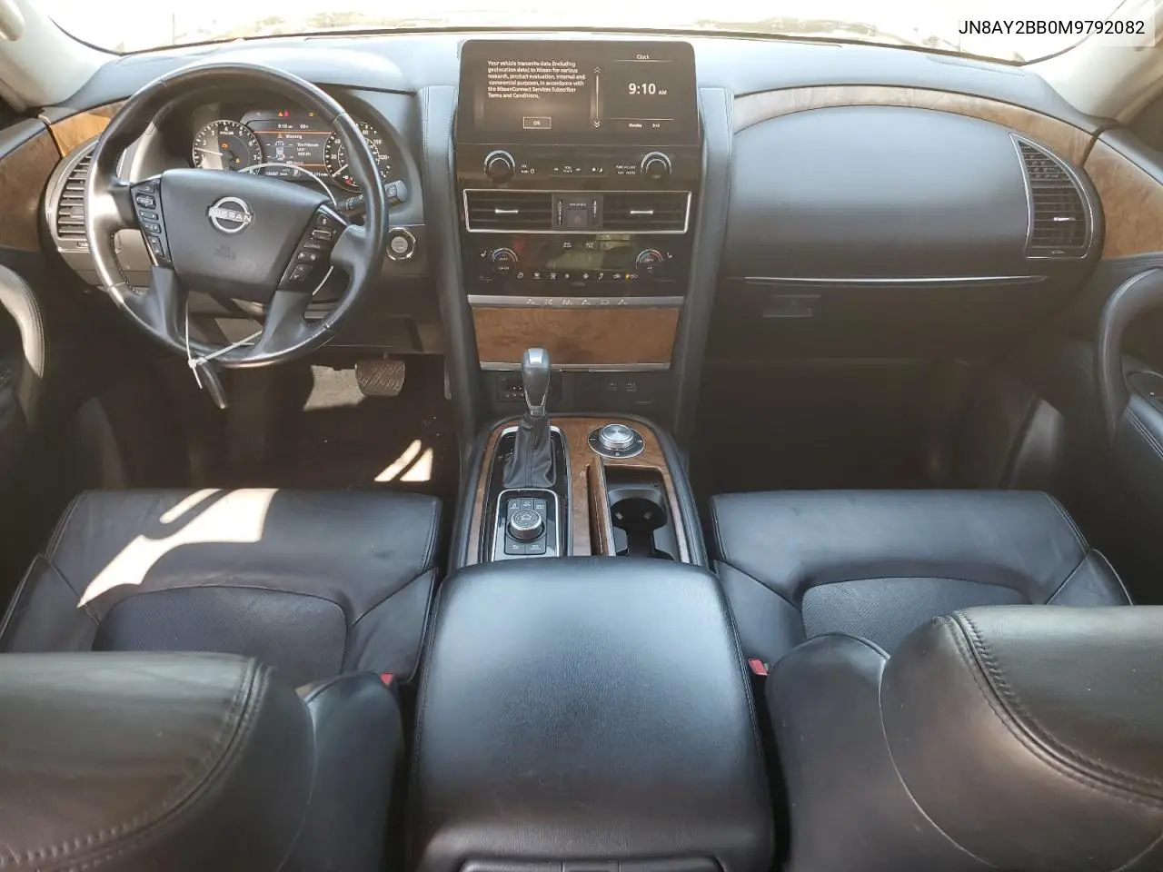 2021 Nissan Armada Sl VIN: JN8AY2BB0M9792082 Lot: 56521405