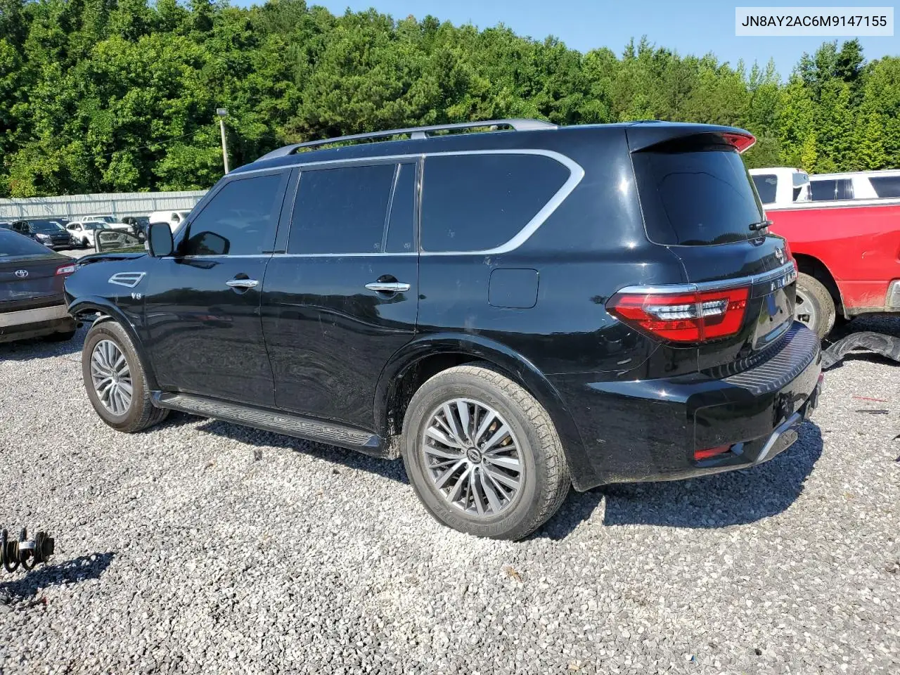 2021 Nissan Armada Sv VIN: JN8AY2AC6M9147155 Lot: 62411785
