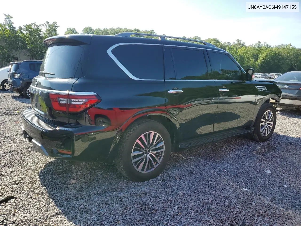 2021 Nissan Armada Sv VIN: JN8AY2AC6M9147155 Lot: 62411785