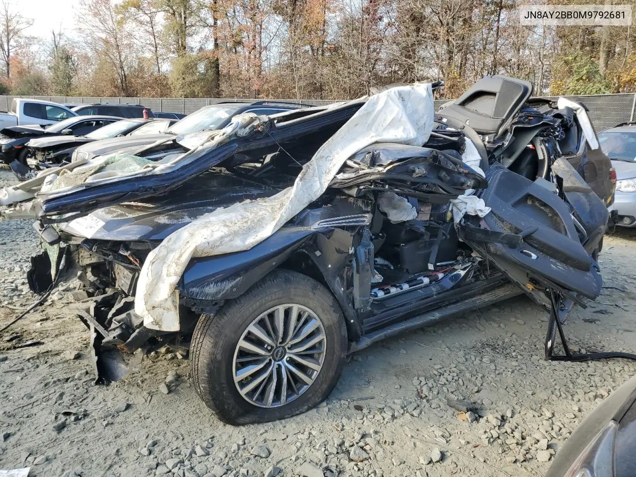2021 Nissan Armada Sl VIN: JN8AY2BB0M9792681 Lot: 78860104