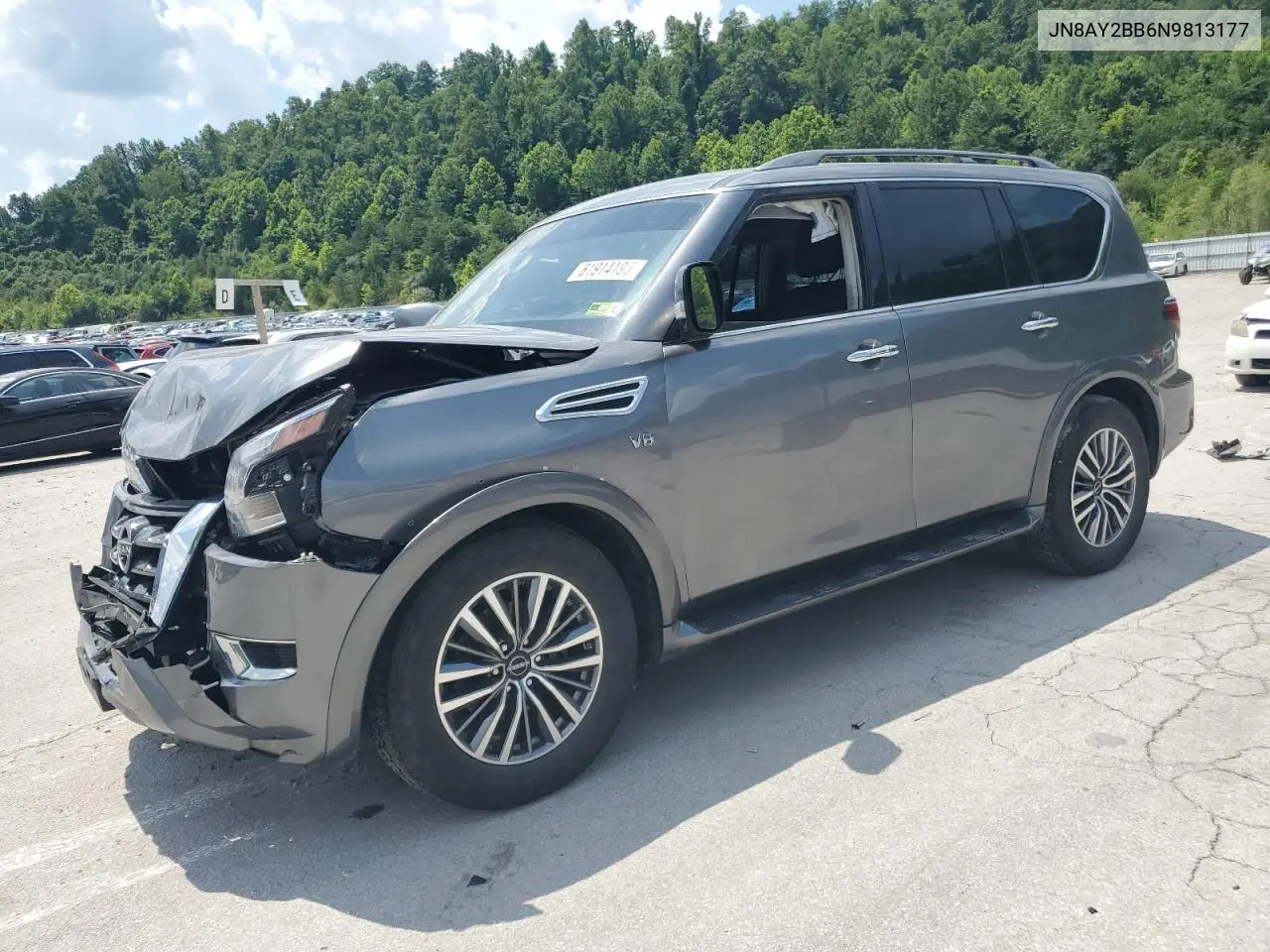 2022 Nissan Armada Sl VIN: JN8AY2BB6N9813177 Lot: 61914195