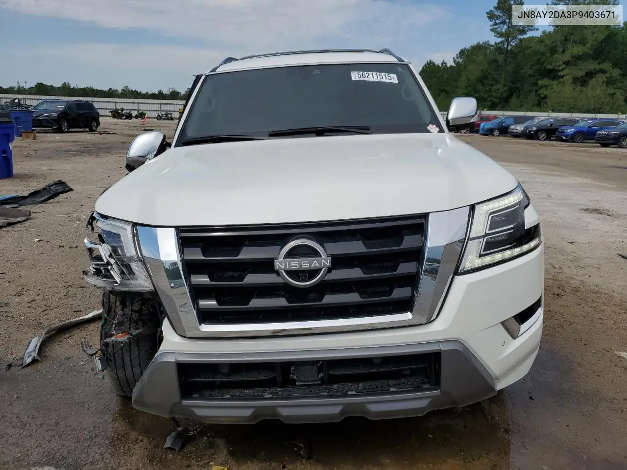 2023 Nissan Armada Platinum VIN: JN8AY2DA3P9403671 Lot: 56211515
